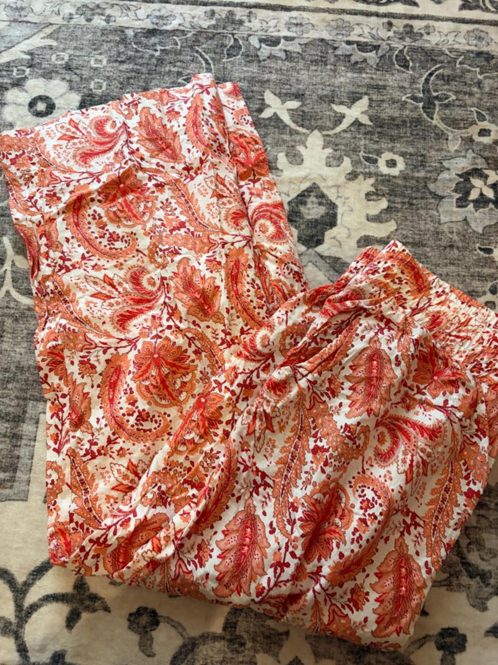 Cynthia Rowley Orange wide leg pants